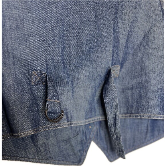 Embroidered Beaded Western Blue Denim Vest By‎ Pretty Bleu Women’s Size M Cotton - Picture 3 of 10